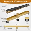 EBYTE EBYTE 24-Inch Brushed Gold Linear Shower Drain, 304 Stainless