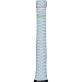 GM | Apex Cricket Bat Grip | Premium Rubber | Suitable for Virtually All Bats | Full Size - 12 Inches | Can Be Cut Down For Shorter Handles | 1 Grip | White Rival with Red/Yellow Bands | Gunn & Moore