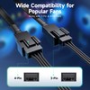 Cable Matters 2-Pack 2 Way 4 Pin PWM Fan Splitter