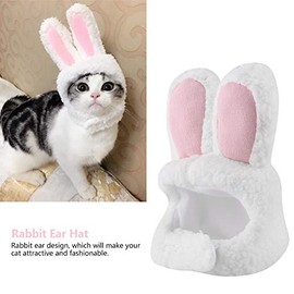 ZJchao Sombrero del oído del Conejo del Animal doméstico, Accesorios Preciosos del Casquillo de Cosplay del Traje del Casquillo del Pelo del Conejo convenientes para el Gato