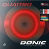 Donic Quattro Table Tennis Rubber (Red, 2.0mm)
