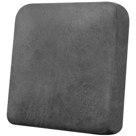 Imnopqr Couch Cushion Cover Leather Look Individual Seat Cushion Cover Stretch Slipcover Sofa Cover Seat Covers for Chairs Furniture Protector, Pets Friendly(1PCS Chair Cushion Cover, Grey)