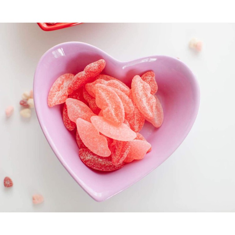 By The Cup Sour Pucker-up Gummy Lips, 2 Lb