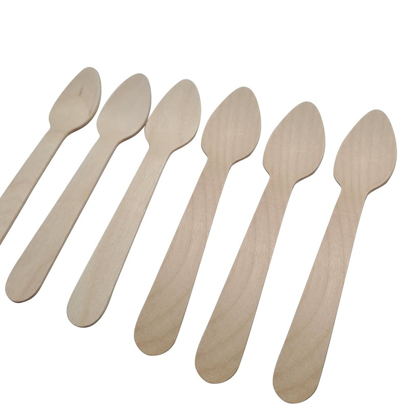 Wooden Tea Spoons Biodegradeable & Disposable Pack of 200