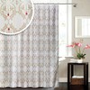 Blue Canyon Damask Polyester Shower Curtain 180 x 180cm