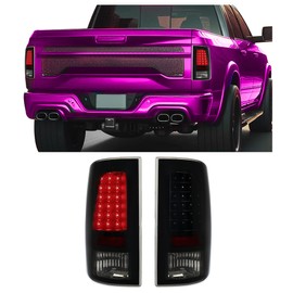 HECASA Tail Lights Lamp LED Compatible with 2009-2018 Dodge RAM 1500 2500 3500 Replacement for CH2819124 Smoked Lens Taillights Rear Brake Pair