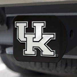 FANMATS 21033 Kentucky Wildcats Black Metal Hitch Cover with Metal Chrome 3D Emblem