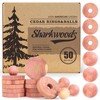 Cedar Blocks for Clothes Storage 50 Pack, 100% Natural Aromatic