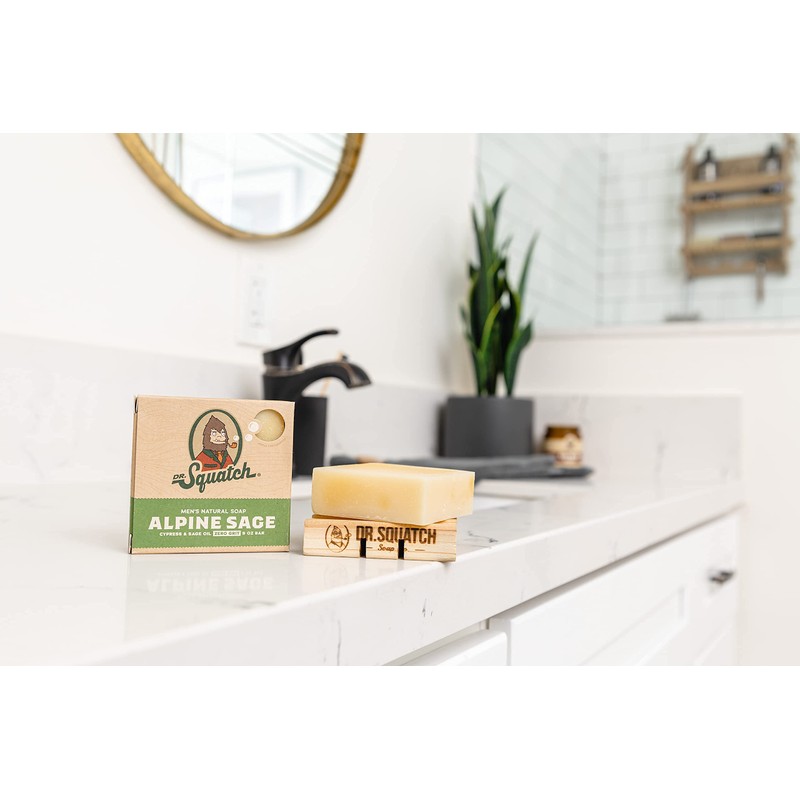 Dr. Squatch All Natural Bar Soap for Men with Zero