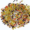 Confect Mix Lime Green, Orange, White & Black Pearls sprinkles
