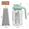 Cold Brew Coffee Maker,32 oz Mason Jar Pitcher with Stainless