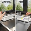 Moforoco Larger Version Sponge Holder for Kitchen Sink, Sink Caddy