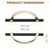 sourcing map 2 Pcs 5.04 Inch Kitchen Cabinet Handles, Half