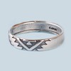 Turquoise Skies TSKIES SkyWeaver: Southwestern Band Ring (sterling-silver, 12)