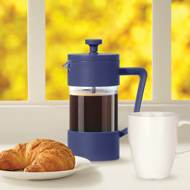 Oggi French Press Coffee Maker (12oz)- Borosilicate Glass, Coffee Press,