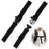Icyowls Pack of 2 Adjustable Chest Strap Backpack, Nylon Backpack