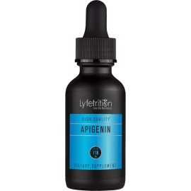 lyfetrition Apigenin Supplement 70mg, 4 Oz Liquid, 220 Servings, Made in USA