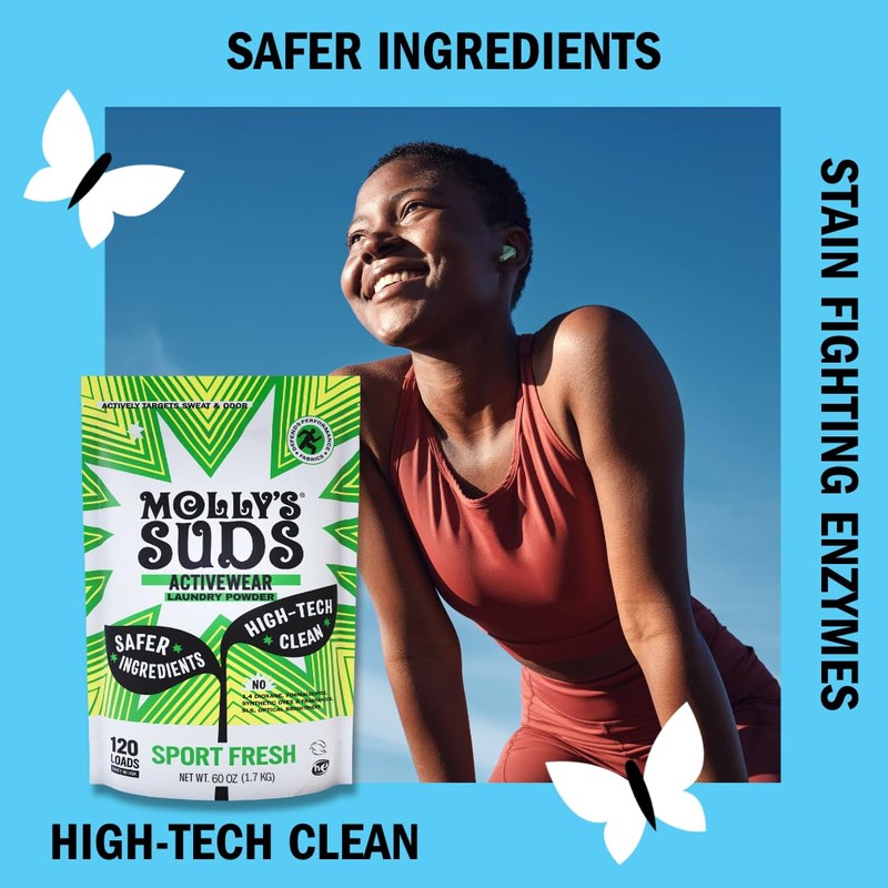 Molly's Suds Active Wear Laundry Detergent | Extra Strength Sport