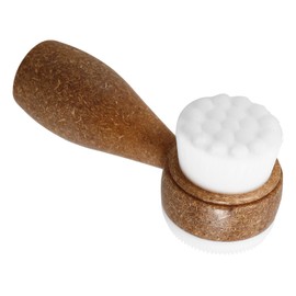 FOMIYES Travel Exfoliating Face Brush Skin Scrubber Facial Dry Brush Gentle Massage Coconut Fiber Long-lasting Use