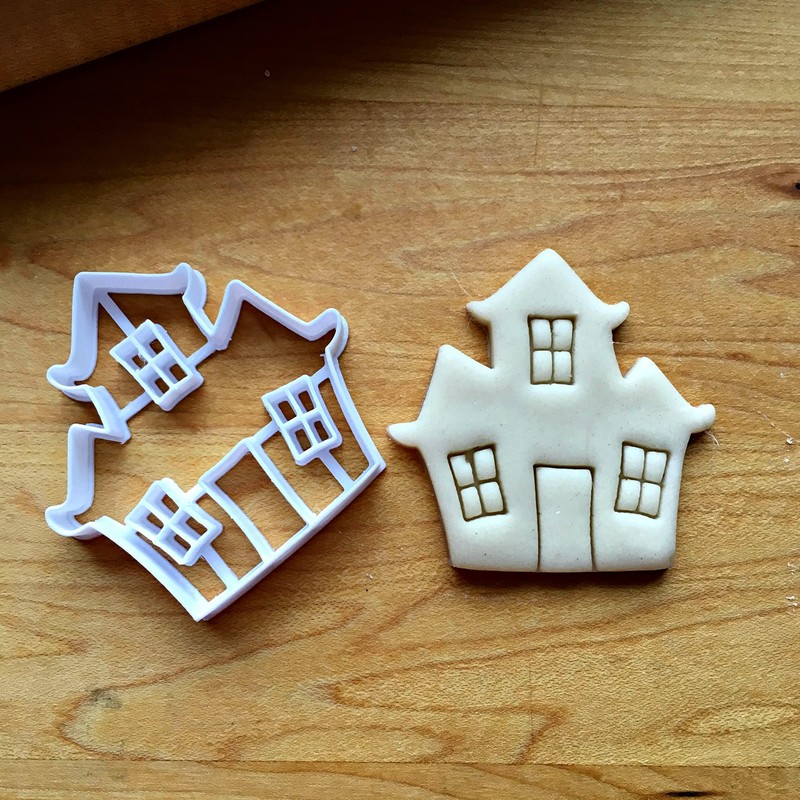 Sweet Prints Inc Haunted House Cookie Cutter - Dishwasher Safe