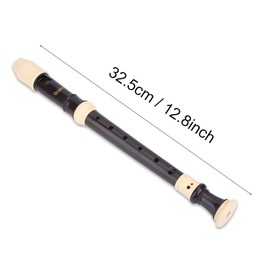 Baroque Soprano Recorder Flute 8 Hole German Style Recorder C Wind Instrument Beginners, with Storage Bag