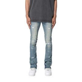 mnml Men's X503 Convertible Skinny Denim, Blue