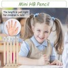 Mini Pencils, 50pcs, 10cm Long, HB Small Pencil with Rubbers,