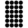 Wallies Peel and Stick Black Chalkboard Dots, Set of 24