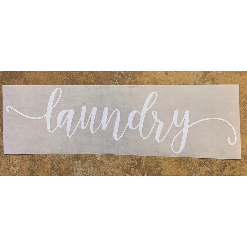 Laundry Decal Laundry Door Room Clothes Die Cut Vinyl Decal