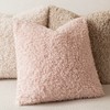 Foindtower 2 Pieces 20x20 Inch Light Pink, Faux Fur Throw
