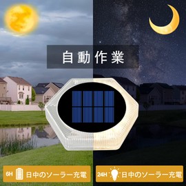 Garden Light, Recessed Solar Light, Outdoor, LED Solar Panel, Garden Light, Solar Ground Light, Automatic On/Off, Solar Panel Charging, Easy Installation, Set of 4, IP68 Waterproof, For Gardens,