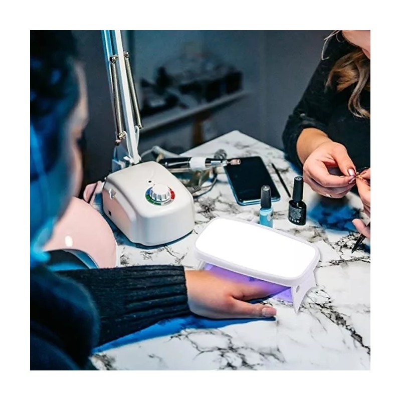 Luz uñas gelish Mini Lampara Secado De Uñas Led Uv