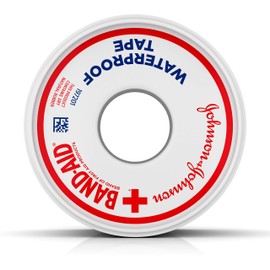 Red Cross Band-Aid Brand of First Aid Products Waterproof Tape to Secure Bandages, 1 Inch by 10 Yards