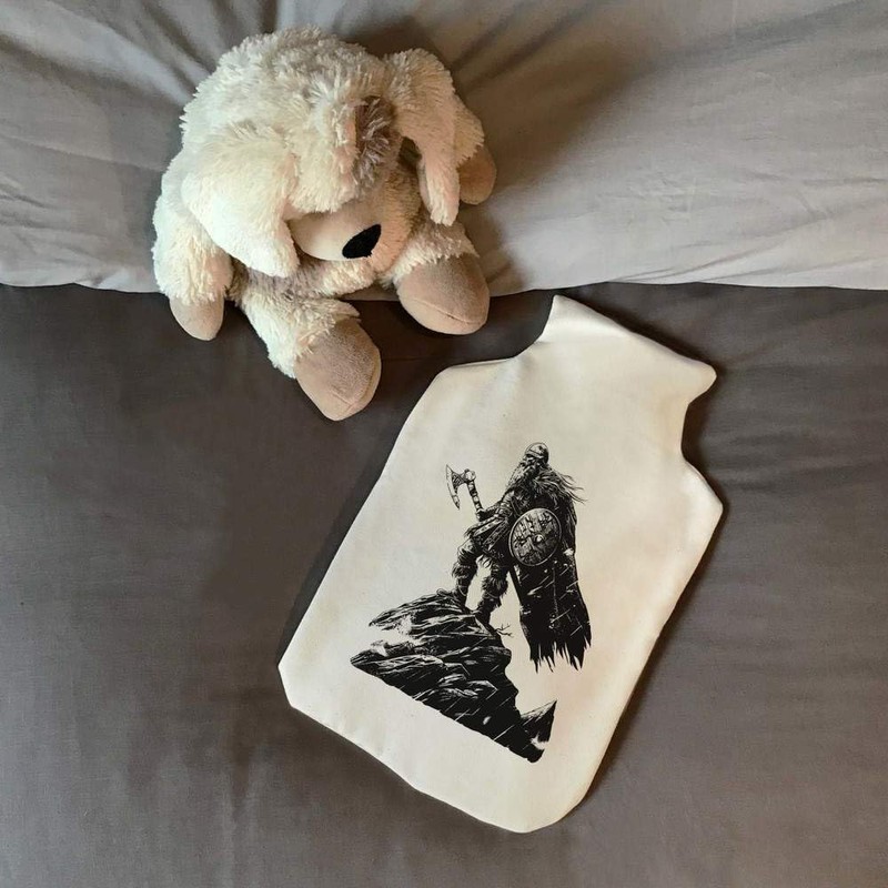 'Viking Standing on Cliff' Hot Water Bottle Cover (HW00036919)