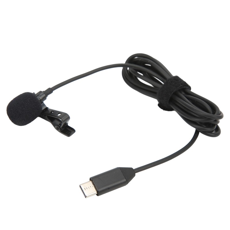 Wireless Lavalier Microphone ‑34dB Metal Lapel Mic for Insta360 ONE