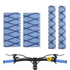 KIRZAX 2 Sets Motorcycle Handlebar and Brake Covers, Non-Slip Soft Accessories, Universal Motocross Grips, Motorcycle Handlebar Rubber, Waterproof and Durable