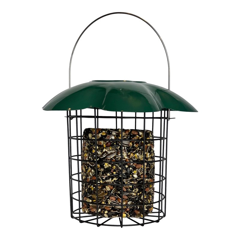 Backyard Essentials Large Seed or Suet Log Cage Feeder -