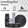 FdcZeyxior 1/4" Thread Furniture Feet Levelers, 12 PCS Adjustable Leveling