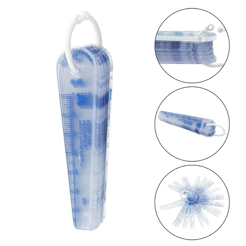 Nagoyuki 1 Pack Plastic Feeler Gauge 0.05-3mm Thickness Measuring Tools