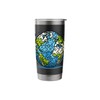 Puzzle Globe Design Vibrant Educational Art Stainless Steel Insulated Tumbler