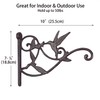 2PCS Plant Hangers Outdoor Plant Hooks for Wall/Fence, Hummingbird Hanging