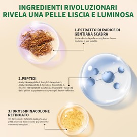 RAZUYEN Retinol Serum for Face, Anti-Wrinkle Face Serum with Vitamin E and Peptides, Rejuvenating Effect, Anti-Ageing and Moisturising for Mature Skin, 30 ml