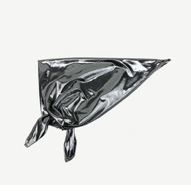 VASTLUCKY Square Head Scarf Y2K Sparkly Metallic Hair Scarf Hair Bandanas Scarf Head Wraps for Women