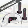 CADUFUELLY 7/8" 22mm Twist Throttle Accelerator Handle Grips and Cable