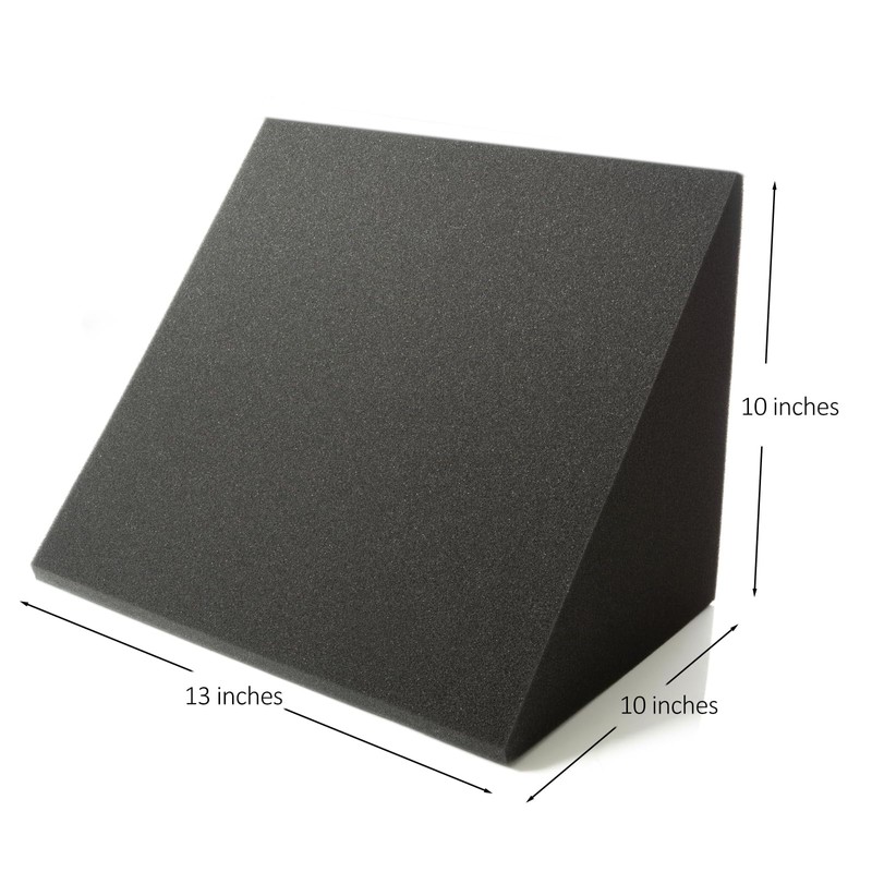 Large Bass Trap Acoustic Foam Corner, 4 Pack Delta Bass