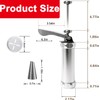 Spritz Cookie Press Kit - 20 Stainless Steel Discs &