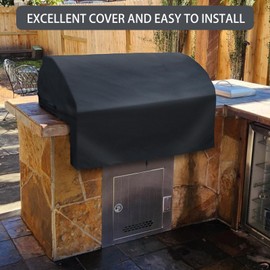 OG36 Grill Cover Replacement Parts for Wolf Built-in 36 Inch Grills Twin Eagles Alfresco Lynx 36” Built in Heavy Duty BBQ Cover Griddle Hood Cover Black Grill Top Cover Outdoor Grill Parts 1 Pack