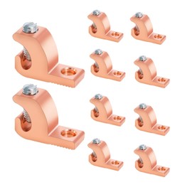 Copper-Aluminium Alloy Clad Technology Lay in Connector, Swimming Pool Bonding Grounding Lay-in Lug(CU-ALU Alloy Lay-in-Lug, 10PCS)