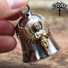 MOYOZZ Guardian Prayer Blessing Angel Gold Wing Motorcycle Biker Bell
