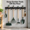 Wall-Mounted Broom and Mop Holder – 4 Slots and 5
